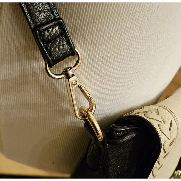 Coco + Carmen Pebbled Leather Convertible Crossbody Bag Tassel &Braided Detail - Picture 4 of 16